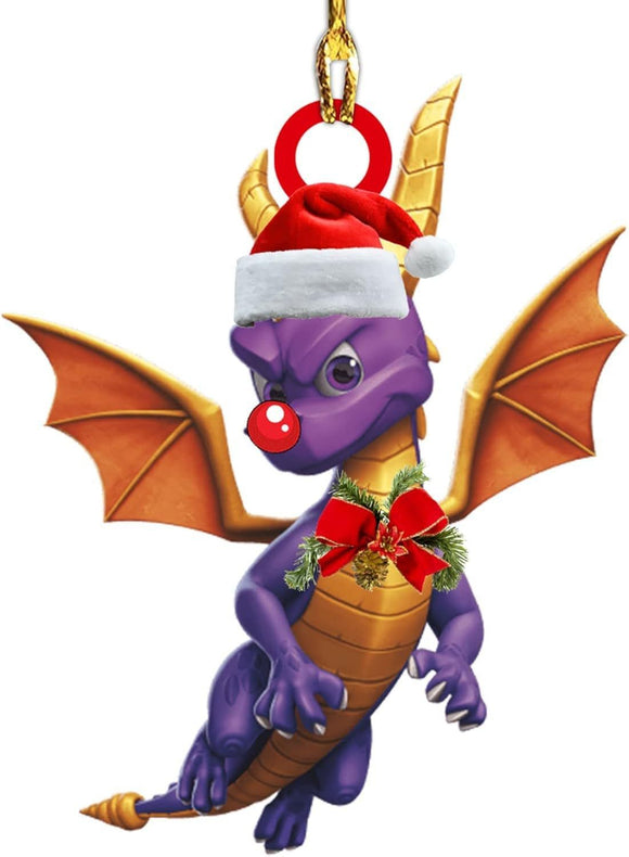 Christmas Dragon Acrylic Car Hanging Decoration K