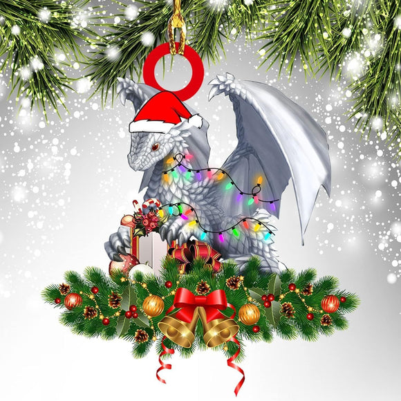 Christmas Dragon Acrylic Car Hanging Decoration P