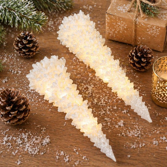 Illuminated Christmas Tree Decoration Mini LED Night Light Resin Desktop Ornament for Holiday Home Decor and Festive Tabletop Ambiance (S)
