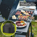 Universal Outdoor Grill Cover Waterproof UV Resistant Dustproof Barbecue Protector with Adjustable Straps for Rectangular Round Kettle and Portable Grills (600D, S13)-8