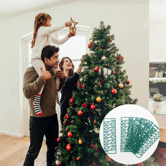 Christmas Ornament Hooks S-Shaped Plastic Hangers for Tree Balls, Stockings, Pinecones and Small Pendants, Green Snap-Apart Hook Strips for Holiday Home and Commercial Display Decoration (30 PCS (3 Sheets))