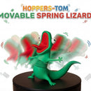 3D Printed Articulated Spring Lizard Tom Figurine Funny Poseable Desk Toy for Stress Relief and Playful Office Decor (Spring Style)-1