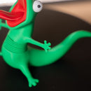 3D Printed Articulated Spring Lizard Tom Figurine Funny Poseable Desk Toy for Stress Relief and Playful Office Decor (Spring Style)-4