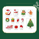 12Pcs Christmas Fridge Magnets Set Magnetic Santa Snowman Tree Decorations for Refrigerator Xmas Home Decor-6