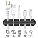 3 Pack Black Silicone Cable Management Clips Self-Adhesive Cord Holders Organizer for USB Charging Cables Desk Home Office-3