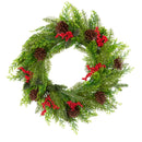 Santa's Helper Pine Cone Christmas Wreath Decor Xmas 50CM-1
