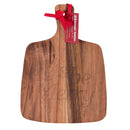 Bread and Butter Rectangle Paddle Food Board w/ 2 Cheeese Knives-2