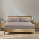 Royal Comfort 1500 Thread Count Cotton Rich Sheet Set 3 Piece Ultra Soft Bedding - Queen - Stone-1