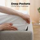 Royal Comfort 1500 Thread Count Cotton Rich Sheet Set 3 Piece Ultra Soft Bedding - King - Stone-5