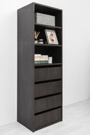 GENEVA THREE SHELF/FOUR DRAWER BUILT IN WARDROBE - CLASSIC - NORDIC ASH-3
