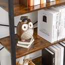 6-Tier Storage Rack with Industrial Style Steel Frame  Rustic Brown and Black, 186 cm High-4