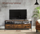 Modern Wooden TV Cabinet Holds TVs-2
