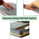 CARLA HOME Bamboo Laptop Lap Desk with Cushion and Angle Adjustable for Office and Home-4