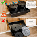 CARLA HOME 2 Pack Pull Out Cabinet Organizer Expandable for Cabinets with Adjustable Slide Out Shelves and Easy Installation (Black)-6