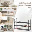 CARLA HOME 3 Tier Metal Shoe Rack - Free Standing Organiser - Black - Basic - Steel-4