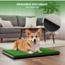 CARLA HOME Dog Grass Pad with Tray - 3-Layer - Outdoor - Puppy Potty Pad Grass-4