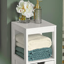 Freestanding Cabinet 2 Drawers Shelf Cupboard-8