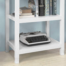 Console Table 3 Shelves, White-9