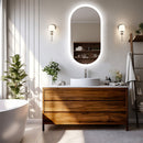 1000x500mm LED Bathroom Mirror Oval Anti-Fog Dimmable Wall Mount-6