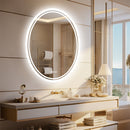 500x700mm LED Bathroom Mirror Oval Dimmable Anti-Fog-3