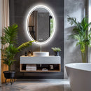 500x700mm LED Bathroom Mirror Oval Dimmable Anti-Fog-6