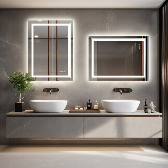 1400x700mm LED Bathroom Mirror Anti-fog Illuminated