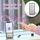 White Bluetooth Hollywood Mirror Rectangle Vanity Wall Light-3