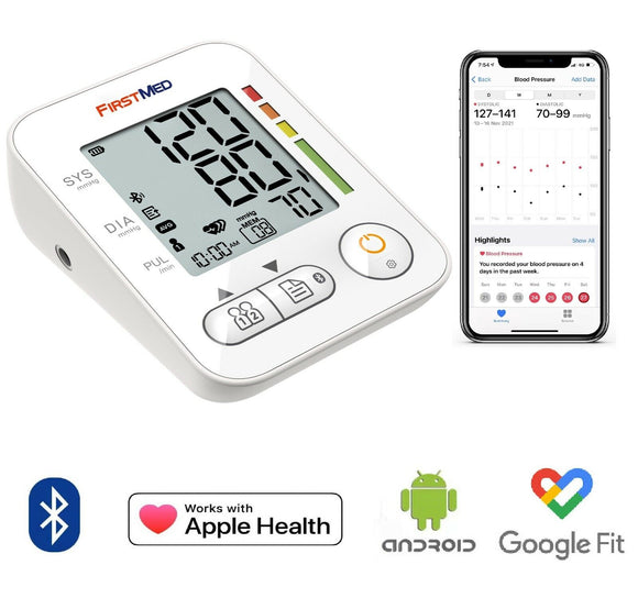 Bluetooth Blood Pressure Monitor, Auto Digital, 22-32cm Cuff
