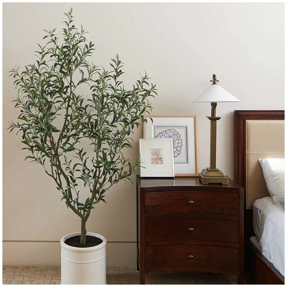 Artificial Olive Tree In French Crock Pot 2M