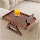 Smart Design Acacia Sofa Armrest Tray-2