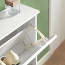 2 Drawer Shoe Cabinet Storage Unit-8