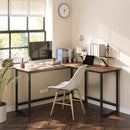 L-Shaped Desk with Screen Stand-3