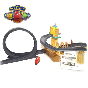 Chuggington Train Motorised Training Yard Loop Ready to Play Set with Diecast Wilson - 0