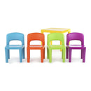 Kids Plastic 5-Piece Table & 4 Chairs Set (Multicoloured)-3