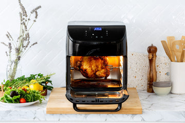 12L Digital Air Fryer w/ 200C, 7 Cooking Settings & Rotisserie Function - 0