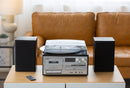Audio Home Entertainment System (Black) Turntable, CDs, Vinyl, Wireless Streaming & More-4