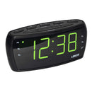 Large Number Alarm Clock & AM/FM Radio, Bold Green LED Time Screen-1