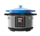 6.5L Smart Digital Dutch Oven w/ 8 Cook Settings, Stainless Steel-1