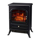 Electric Fireplace Heater w/ Real Flame Effect & 2 Heat Settings-1