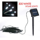300 White solar LED string lights-1