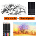 72pcs Professional Drawing Artist Kit Set Pencils and Sketch Charcoal Art Tools-5