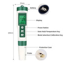 7 In 1 PH Meter TDS/EC/Salt/Temp Water Quality Monitor Tester Pen Pool Aquarium-2