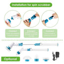 5PCS Rechargeable Spin Scrubber Electric Turbo Scrub Cleaning Brush Cordless Kit-2