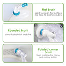 5PCS Rechargeable Spin Scrubber Electric Turbo Scrub Cleaning Brush Cordless Kit-4