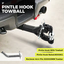 8 Ton Pintle Tow Hook Receiver Arm Hitch Towing Car Truck Heavy Duty Ball Combo-3