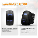 Auxbeam LED Switch+Switching Lines ON-OFF For 12V/24V Car Motorcycles Buses RVs-5