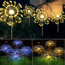 Warm White Fireworks 120 LED Fairy String Lights Starburst Solar Xmas Garden Night Lamp Hot NEW-4