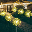Warm White Fireworks 150 LED Fairy String Lights Starburst Solar Xmas Garden Night Lamp Hot NEW-9