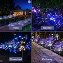 Colourful Fireworks200 LEDS Fairy String Lights Starburst Solar Xmas Garden Night Lamp Hot NEW-5