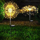 Warm White Fireworks 200 LEDS Fairy String Lights Starburst Solar Xmas Garden Night Lamp Hot NEW-6